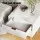 Artiss Tiyo Queen Upholstered Gas Lift Storage Bed Frame with Matching 2-Drawer Bedside Table Bundle