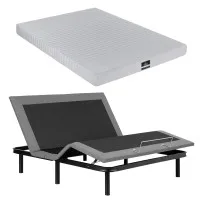 Artiss King Electric Adjustable Bed Frame with Zero Gravity and Giselle 15cm Memory Foam Mattress Set