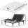 Artiss Queen Electric Adjustable Bed Frame with Giselle PURE 20cm Memory Foam Mattress Combo Black