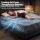 Giselle Bedding 25cm Double Memory Foam Mattress Gel Infused Foam Removable Cover Black and White