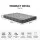 Giselle Bedding King Memory Foam Mattress 25cm Gel Infused Foam Removable Cover Black and White