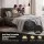 Giselle Bedding King Memory Foam Mattress 25cm Gel Infused Foam Removable Cover Black and White