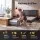 Giselle Bedding King Single Memory Foam Mattress 25cm Gel Infused Removable Cover Black and White Three Layer