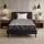 Giselle Bedding Single Memory Foam Mattress 25cm Gel Infused Foam Three-Layer Support Removable Cover Black and White