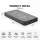 Giselle Bedding Single Memory Foam Mattress 25cm Gel Infused Foam Three-Layer Support Removable Cover Black and White