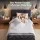 Giselle Bedding Single Memory Foam Mattress 25cm Gel Infused Foam Three-Layer Support Removable Cover Black and White