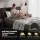 Giselle Bedding Single Memory Foam Mattress 25cm Gel Infused Foam Three-Layer Support Removable Cover Black and White