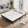 Giselle Bedding Queen Folding Bed with 10cm Mattress Metal Frame Guest Bed Bamboo Cover Four-Fold Design