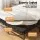 Giselle Bedding Queen Folding Bed with 10cm Mattress Metal Frame Guest Bed Bamboo Cover Four-Fold Design