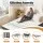 Giselle Bedding Queen Folding Bed with 10cm Mattress Metal Frame Guest Bed Bamboo Cover Four-Fold Design