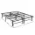 Artiss Folding Queen Bed Frame Metal Base, Powder-Coated Steel, Foldable, 36cm High, Black, 300kg Capacity