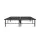 Artiss Folding Queen Bed Frame Metal Base, Powder-Coated Steel, Foldable, 36cm High, Black, 300kg Capacity