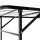 Artiss Folding Queen Bed Frame Metal Base, Powder-Coated Steel, Foldable, 36cm High, Black, 300kg Capacity