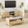 Artiss Entertainment Unit and Coffee Table Set 150cm with Storage Drawers Pine Marble Finish Fluted Design