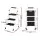 Giantz 3 Step Ladder - Lightweight Folding Steel, Non-Slip, Easy Grip, 150kg Capacity, Space-Saving Design, Black/White