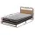 Artiss Metal Bed Frame Single Size with Mattress, Industrial Steel and Wood Platform, Pocket Spring Support, Black