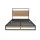 Artiss Metal Bed Frame Single Size with Mattress, Industrial Steel and Wood Platform, Pocket Spring Support, Black