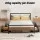 Artiss Metal Trundle Drawer Set, MDF & Metal, 94.5x50x29.5cm, Black/Walnut, Industrial Storage Solution, Easy Assembly