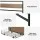 Artiss DREW Double Metal Bed Frame with Two Underbed Drawers Walnut Headboard Industrial Style 196x139cm