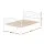 Artiss Double Bed Frame, Metal, White, 192x140x93cm, Stylish Provincial Design with Storage, Easy Assembly