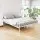 Artiss GROA Queen Size Bed Frame Metal Provincial Style, Powder-Coated Steel, Wooden Slats, Storage Space, White
