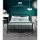 Artiss Leo Double Bed Frame - Black Metal, Country Style, Powder-Coated Steel, Ample Storage, 300kg Capacity