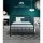 Artiss Leo King Single Metal Bed Frame, Black - Sturdy Steel, Powder-Coated, Storage Space, 150kg Capacity