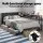 Artiss King Single Metal Bed Frame with 2 Drawers, Charging Station, LED Lights and Storage Headboard in Oak