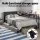 Artiss Single Bed Frame with 2 Drawers and Charging Station Metal Corner Design with Upholstered Headboard Oak