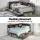 Artiss Single Bed Frame with 2 Drawers and Charging Station Metal Corner Design with Upholstered Headboard Oak
