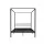 Artiss Queen Size Bed Frame, Metal, Black, 212x159x183cm, Four-Poster Canopy, Modern Design, Durable & Stylish