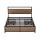 Artiss Metal Bed Frame Double Size with LED Headboard, 4 Storage Drawers, Charging Station, Noise-Free, Black