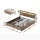 Artiss Metal Bed Frame King Size with 4 Storage Drawers, LED Headboard, Charging Station & Noise-Free Support