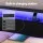 Artiss Queen Size Metal Bed Frame: LED Headboard, 4 Storage Drawers, USB Charging Hub, 16-Colour RGB, Easy Assembly