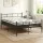 Artiss Double Metal Bed Frame with 32cm Euro Top Mattress 300kg Capacity Black 5 Zoned Pocket Springs
