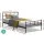 Artiss Sol Single Bed Frame, Black Metal, Sleek Design, Powder-Coated Steel, Ample Under-Bed Storage