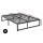 Artiss Double Bed Frame, Metal, Black, 192x139x37cm - Tino, Rust-Resistant, Heavy Duty, Easy Assembly, Ample Storage
