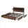 Artiss Double Metal Bed Frame with Charging Station 4 Drawers and Headboard Storage Oak 300kg