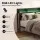 Artiss GRID Queen Metal Bed Frame with Storage Shelf Headboard LED Lights Type C USB AC Ports 300kg Capacity