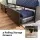 Artiss Queen Metal Bed Frame with 4 Drawers Hidden Storage Headboard Open Shelves Black 300kg E1 MDF