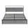 Artiss King Velvet Metal Bed Frame with LED Headboard USB Type C Charging and 2 Drawers Black 203x183cm