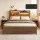 Artiss Double Bed Frame Metal with 300kg Capacity Charging Station RGB LED Light Storage Shelf Black & Oak