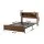 Artiss Double Bed Frame Metal with 300kg Capacity Charging Station RGB LED Light Storage Shelf Black & Oak