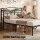 Artiss WAVE Queen Metal Bed Frame with Integrated Charging Station USB Type C MDF Headboard Black 225cm