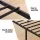 Artiss WAVE Single Metal Bed Frame with Integrated Charging Station USB Type C and AC Outlets Black 190x90cm