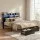 Artiss ZAC Double Metal Bed Frame with RGB LED Lighting Integrated Charging Station USB Type-C Storage Drawers