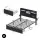 Artiss ZAC Double Metal Bed Frame with RGB LED Lighting Integrated Charging Station USB Type-C Storage Drawers
