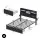 Artiss ZAC Queen Metal Bed Frame with LED Lighting Charging Station and Underbed Storage Drawers 300kg