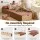 Artiss Folding Kraft Paper Bed Frame with Folding Mattress and Pillow 200x120cm 300kg Capacity Single Sofa