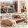 Artiss Folding Kraft Paper Bed Frame with Folding Mattress and Pillow 200x120cm 300kg Capacity Single Sofa